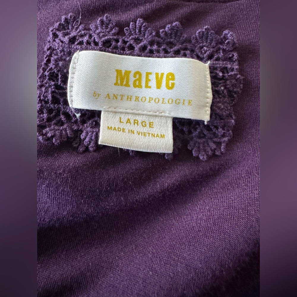 Mauve by Anthropologie Paisley Dress, Size L - Picture 8 of 9